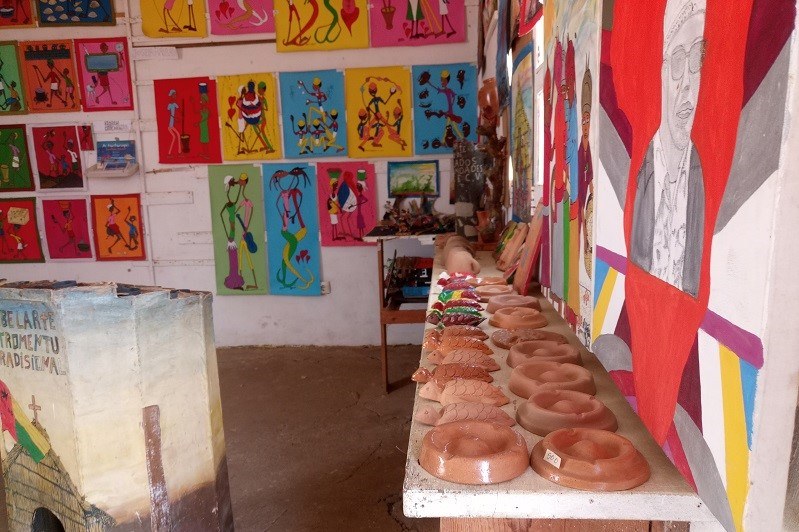 Craftwork from the religious community Rabelados in the interior of the island of Santiago of Cape Verde.