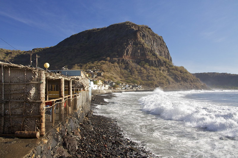 Seafront in the village of Ribeira da Barca in the municipality of Santa Catarina, island of Santiago, Cape Verde.